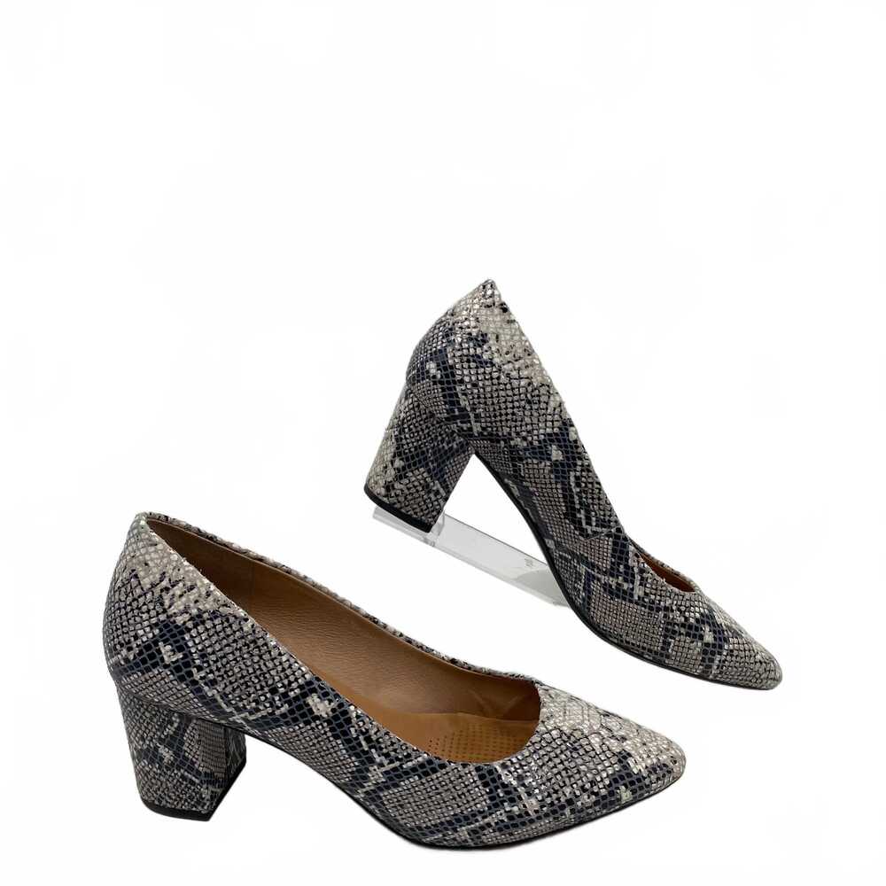 Corso Como Grey Snake Print Leather Heels | Women’s 8.5